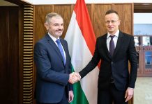 Zágráb: A HMDK vezetőivel tárgyalt Szijjártó Péter magyar külgazdasági és külügyminiszter